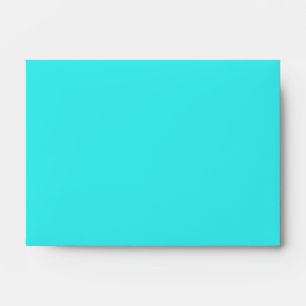 Enveloppe Turquoise Avec Damas À L'Intérieur