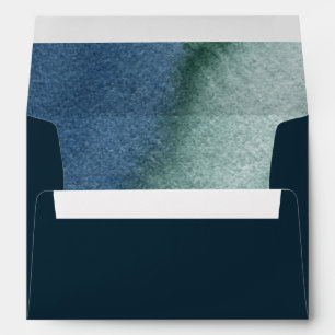 Enveloppe Turquoise bleu minimaliste moderne