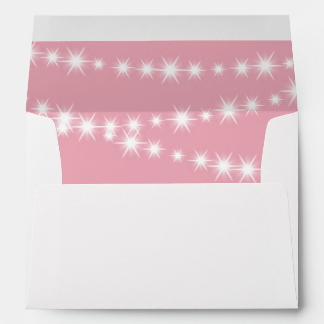 Enveloppe Twinkle Little Star (rose) (Dos (Bas))