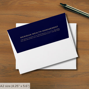 Enveloppe Typographie classique Retourner l'adresse