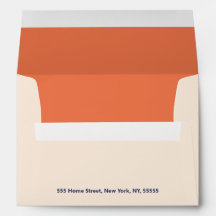 Typographie Gras Moderne Mariage Crème Orange