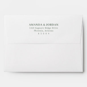 Enveloppe Typographie Minimaliste Élégante Noire