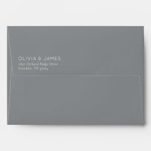 Enveloppe Typographie minimaliste noire élégante