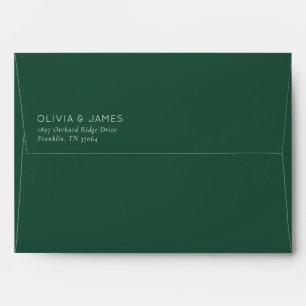 Enveloppe Typographie minimaliste noire élégante