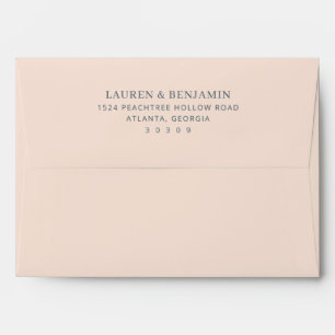 Enveloppe Typographie minimaliste noire élégante