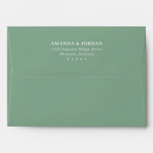 Enveloppe Typographie minimaliste noire élégante