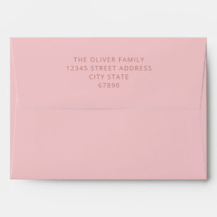 Enveloppe Typographie moderne Gras Terracotta Bat mitzvah ro