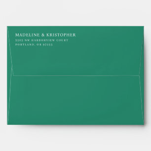 Enveloppe Typographie noire élégante