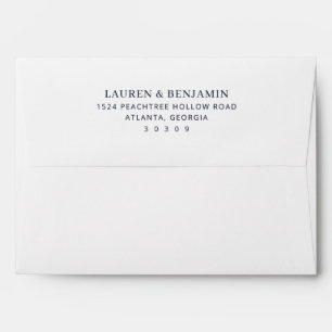 Enveloppe Typographie noire sophistiquée