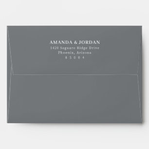 Enveloppe Typographie noire sophistiquée