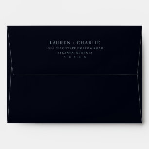 Enveloppe Typographie noire sophistiquée