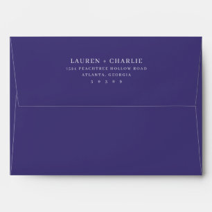 Enveloppe Typographie Violet Élégant
