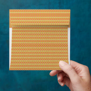 Enveloppe un arrière - plan orange et jaune avec des petits