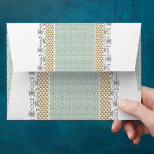 Enveloppe un arrière - plan vert et blanc avec de petits feu