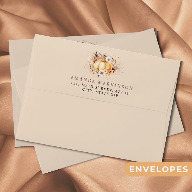 Enveloppe Un doux petit Baby shower Citrouille neutre (Créateur téléchargé)