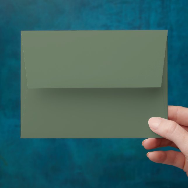 Enveloppe Un Joyeux Camper Woodland Anniversaire Moss Green (Hand)