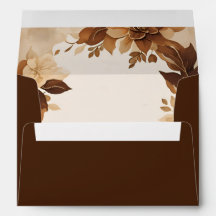 Un mariage sur le thème floral d'automne café et c