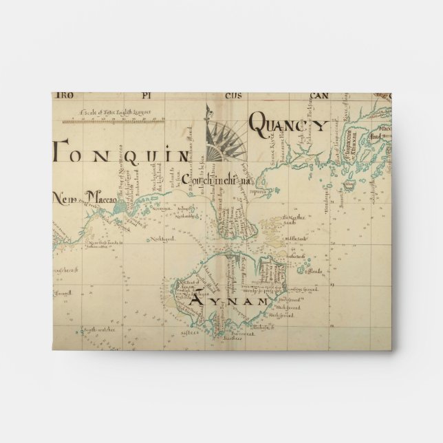 Enveloppe Une authentique carte des pirates de 1690 (Devant)