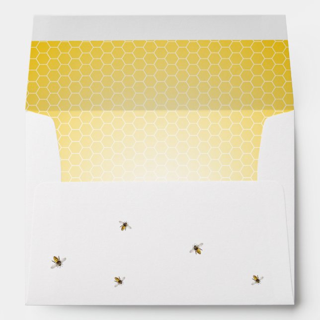 Enveloppe Une mère d'abeille à être Baby shower (Dos (Bas))
