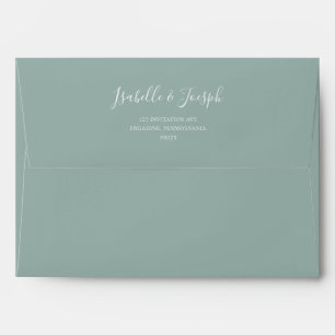 Enveloppe Une verdure succulente   Faire-part de mariage ver