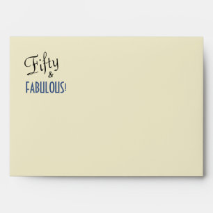 Enveloppe Urban Ecru Fifty & FABULOUS Adresse de retour impr