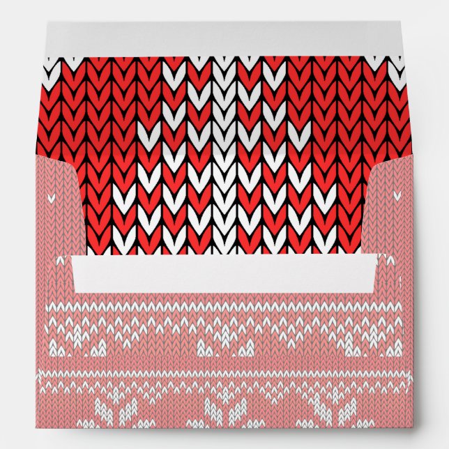 Enveloppe Vacances Knit rouge Vilain Sweat Jumping Deer (Dos (Bas))