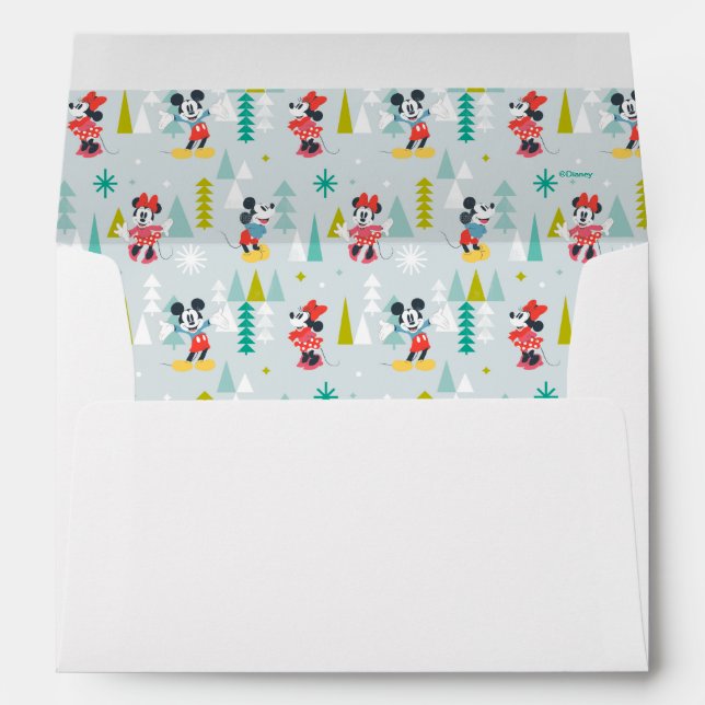 Enveloppe Vacances pour tous | Mickey & Minnie Christmas (Dos (Bas))