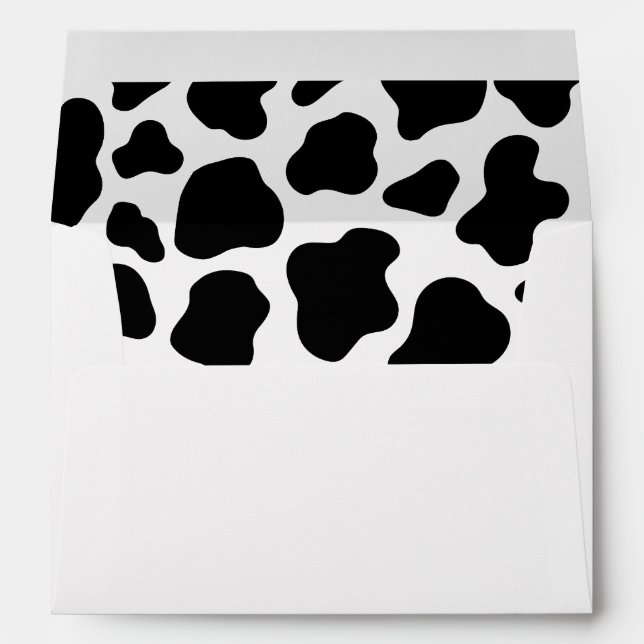 Enveloppe Vache Imprimer Vache Sainte Anniversaire Vache Mot (Dos (Bas))