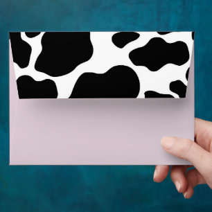 Enveloppe Vache noire et blanche