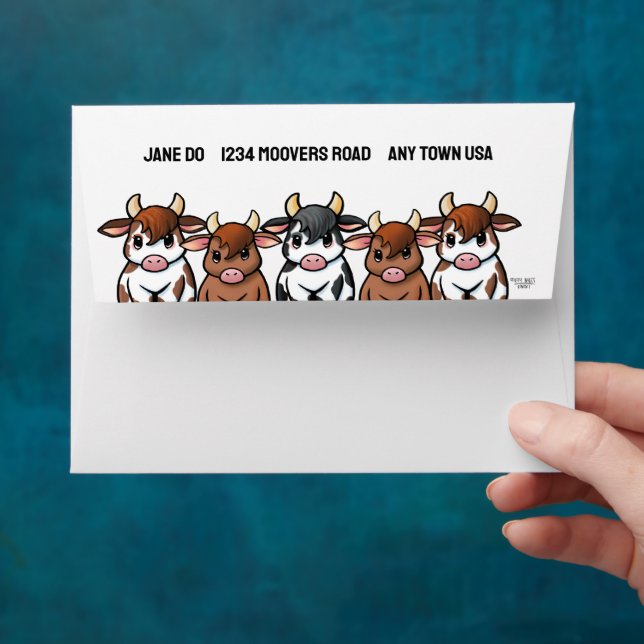 Enveloppe Vaches KiniArt (Hand)