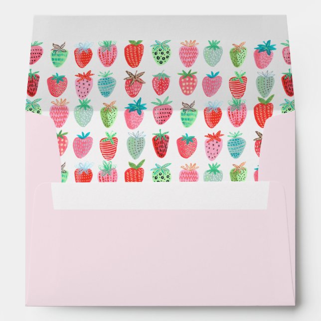 Enveloppe Valentine | Berry Sweet | Préadressé (Dos (Bas))