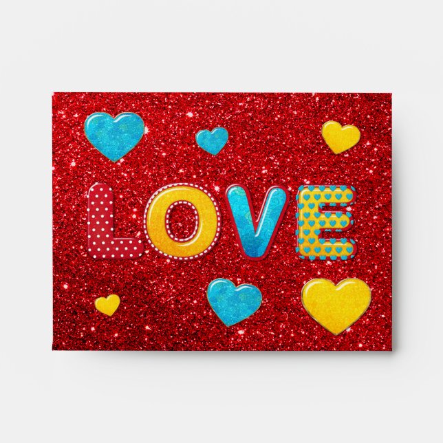 Enveloppe Valentine Fun 3D Mix and Match 2 (Devant)