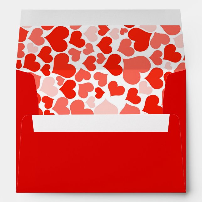 Enveloppe Valentine Hearts Card (Dos (Bas))