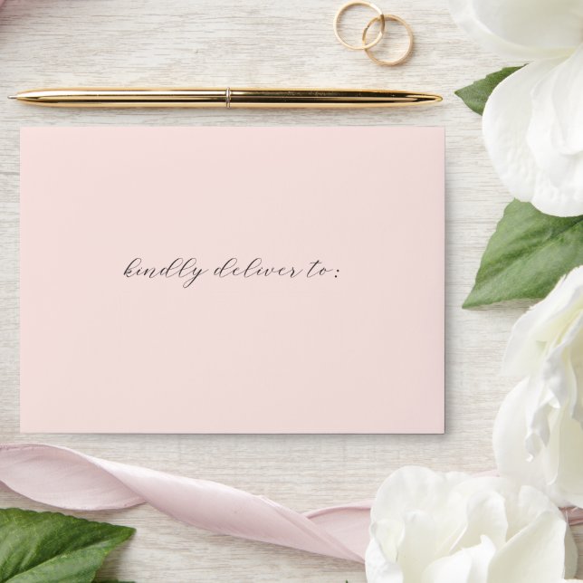 Enveloppe Vanessa Blush Pink Mariage moderne (Wedding)