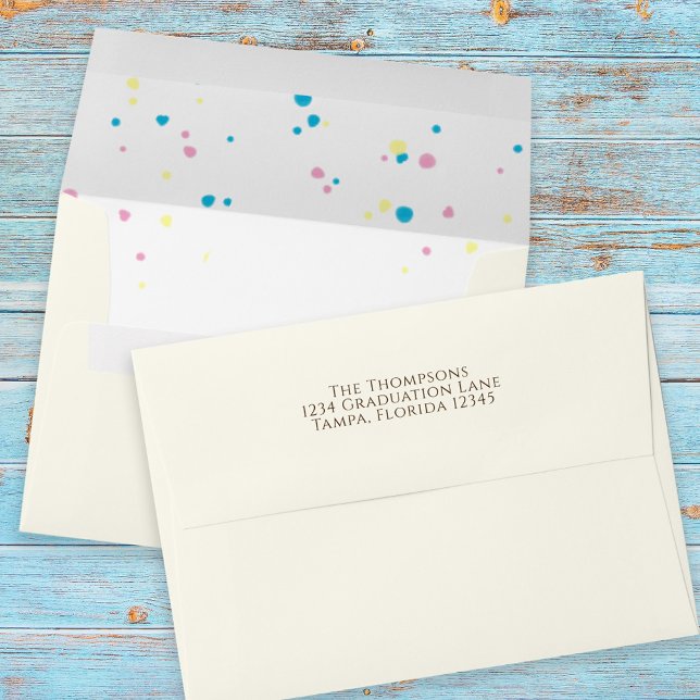 Enveloppe Vanille crème glacée moderne d'anniversaire (Créateur téléchargé)