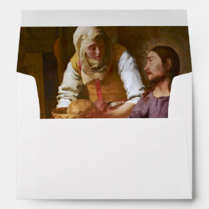 Enveloppe Vermeer - Christ dans la Maison de Martha et Marie