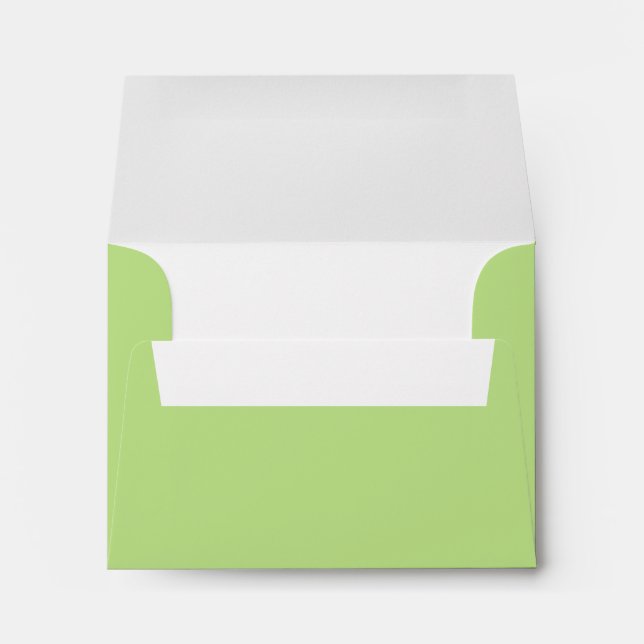 Enveloppe Vert citron (Dos (Bas))