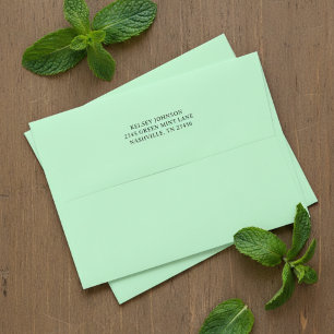 Enveloppe Vert Menthe