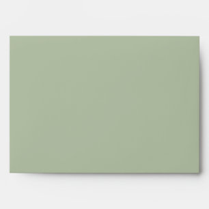Enveloppe Vert sauge clair uni