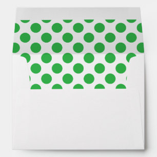 Enveloppe verte de pois