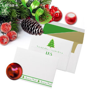 Enveloppe Verte Joyoux Noel