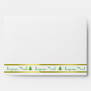 Enveloppe verte Joyoux Noel