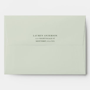 Enveloppe verte personnalisée