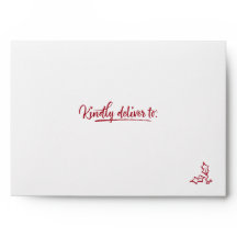 Veuillez Livrer À Noël Rouge/Blanc