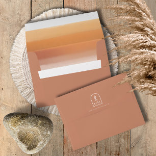 Enveloppe Vibes du désert Mariage Gradient Terra Cotta ID101