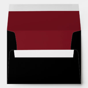 Enveloppe vide noire traditionnelle avec Bourgogne