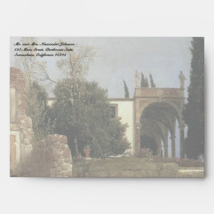 Enveloppe Villa par la mer par Arnold Bocklin, art de