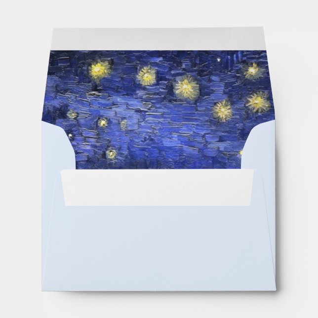 Enveloppe Vincent Van Gogh Starry Night Over The Rhone (Dos (Bas))