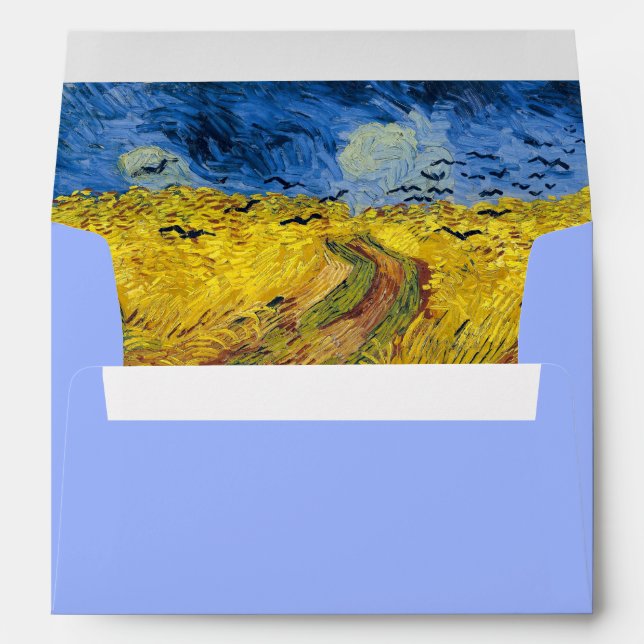 Enveloppe Vincent van Gogh - Wheatfield with Crows (Dos (Bas))