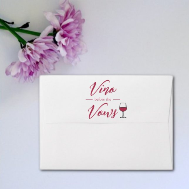Enveloppe Vino Avant La Fête des mariées Vows/Bachelorette (Créateur téléchargé)